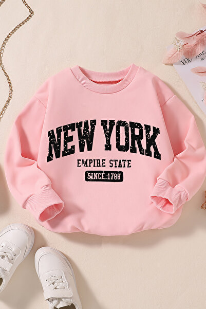 MYADA New York Printed 3 Thread Premium Crew Neck Sweatshirt 24525