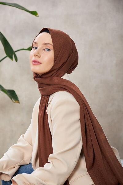 İpekhan Αλέσα Σχέδιο Μεταξωτός Τζακάρ Κίτριος Καφέ 9003-11