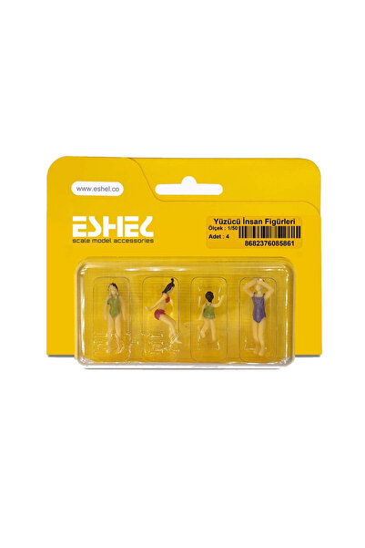 Art Tone Maket Yüzücü İnsan Figürleri 1/50 4 Adet Paket