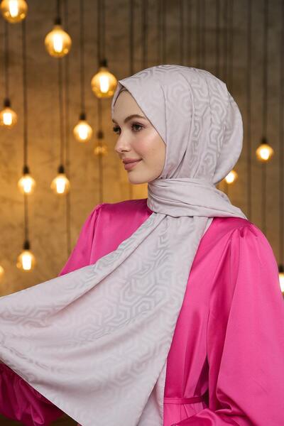 İpekhan 9013-22 Model Summer Sparkle Collection - Μεταξένια και Ζακάρ Σάλι Πούδρα