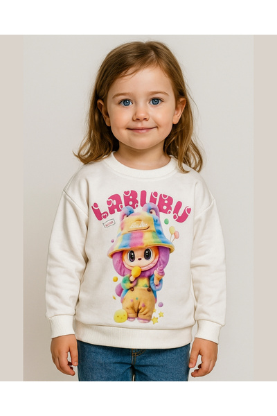Zade Figured Colorful Printed Children's Sweatshirt (2-7 Years)