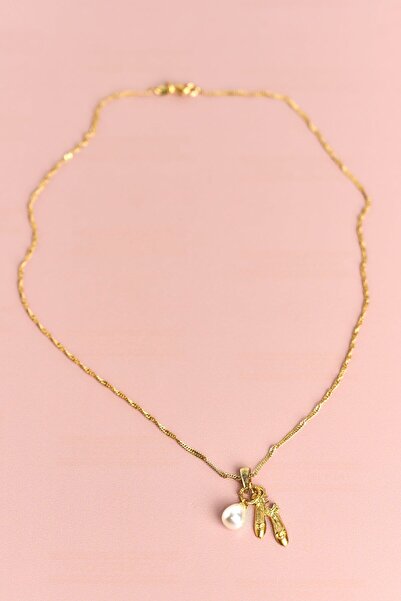 Joi Atelier Altın Kaplama Zincirli Balerin Kolye