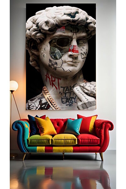 özkacar Sculptură GANGSTA V1 pentru peretele casei, salon de înfrumusețare, b...