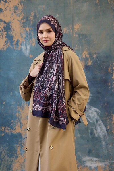 İpekhan Σάλι Μοτίβο Σάλι Σάλι Βουάλ Μεταξωτό Σάλι - 9801-14