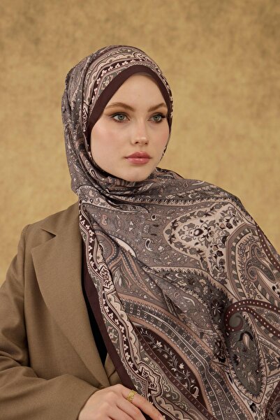 İpekhan Soft Shawl Brown Mink 3053-07