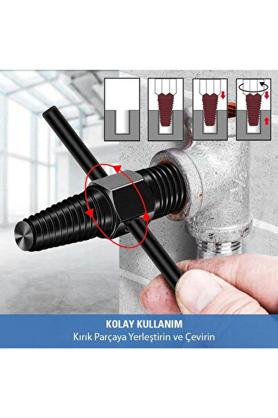 AKBELLİ GROUP مجموعة أدوات إزالة الصنبور التالفة الأصلية عالية الجودة مكونة م...