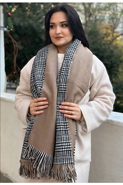 Helyabutik Çift taraflı ekose Atkı