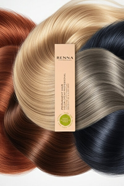 Renna AMONYAKSIZ Bitkisel Yıpranmış Saçlar İçin Saç Boyası 9-1 Küllü Sarı 60ml