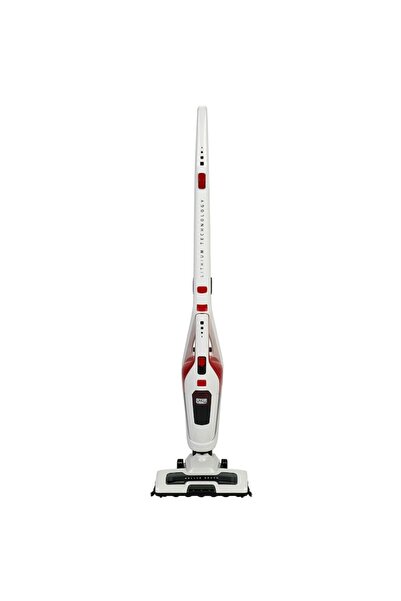 AisHa StoRe OnliNe Aspirator vertical 2 in 1 Star-Light ASBC-2040WR, 80W, 18.5 V, 0.4 l, Autonomie 30 minute, Alb/Rosu