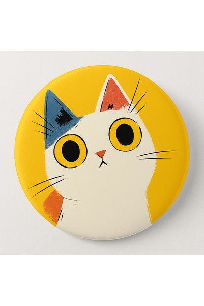 NOSTA Set of 6 Colorful Cat-Themed Coasters – with Protective Box