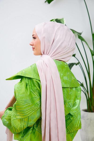 İpekhan Νέα Πούδρα Σάλι Μεταξένια Ζακάρ με μοτίβο σκακιέρας 9007-21