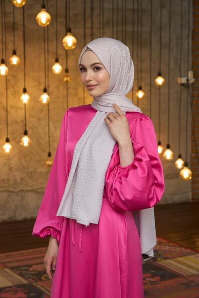 İpekhan 9013-22 Model Summer Sparkle Collection - Μεταξένια και Ζακάρ Σάλι Πούδρα