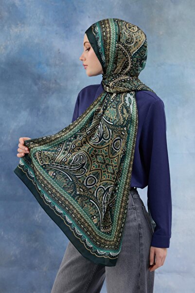 İpekhan Σμαραγδένιο ινδικό σάλι - 5005-07