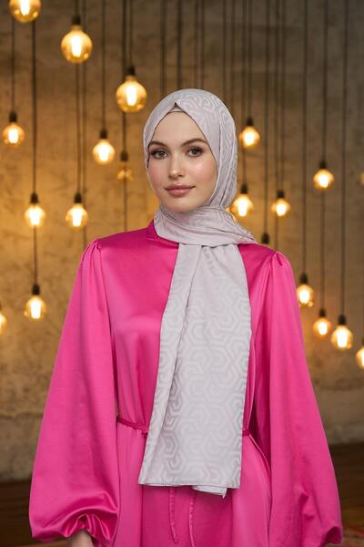 İpekhan 9013-22 Model Summer Sparkle Collection - Μεταξένια και Ζακάρ Σάλι Πούδρα