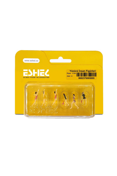 Art Tone Eshel Maket Yüzücü İnsan Figürleri 1/100 6 Adet Paket