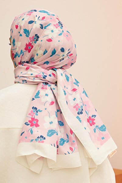 İpekhan Βαμβακερό σάλι με σχέδιο Amelia Lilac 3025-01