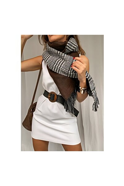 Helyabutik Çift taraflı ekose Atkı