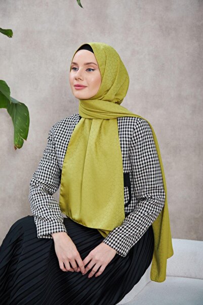 İpekhan Novvela Σχέδιο Μεταξωτό Ζακάρ Κάλυμμα Λάδι Πράσινο 9008-05