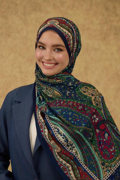 İpekhan Soft Shawl Navy Blue 3053-09