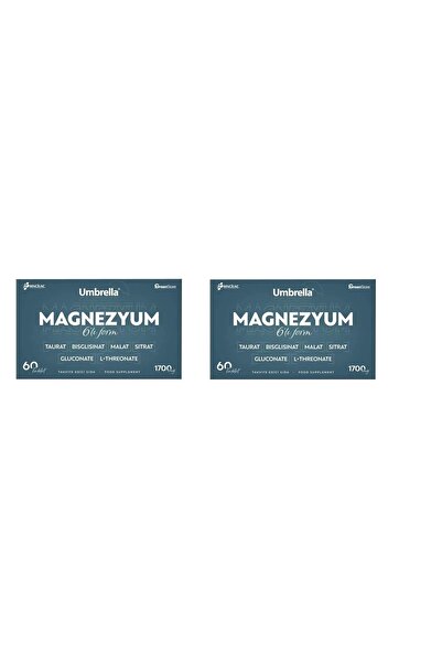 FİZYOPOL Umbrella Magnesium 6 Pack Form 60 Tablets 2 Pcs