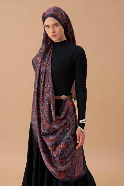 İpekhan Jardin Secret Collection Indian Voile Silk Shawl 5011-10