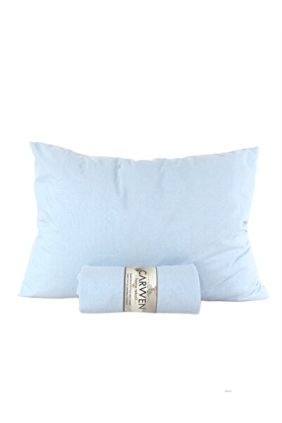 BC-CARWENTEX طقم ملاءات قطنية مطاطية بحجم كبير باللون الأزرق الفاتح للأطفال