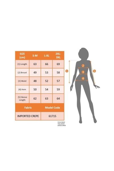 ARONA Women's Long Sleeve Round Neck Buttoned Imported Crepe Blouse