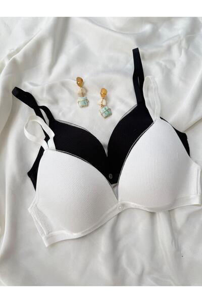 İNKO İÇ GİYİM حمالة صدر من القطن بدون حشوة مكونة من قطعتين