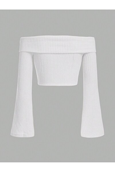 MOONBULL Women's Winter Madonna Collar Spanish Sleeve Detailed Cotton Blouse