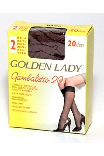 goldenlady Set 2 perechi sosete dama pana la genunchi Golden Lady 20 den, cul...