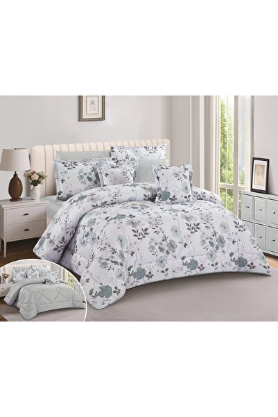 NAJMA Summer printed double bedspread with microfiber filling for a peaceful and comfortable sleep