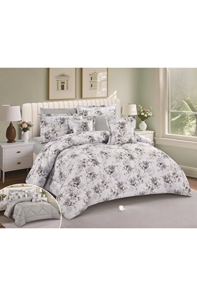 NAJMA Summer printed double bedspread with microfiber filling for a peaceful and comfortable sleep
