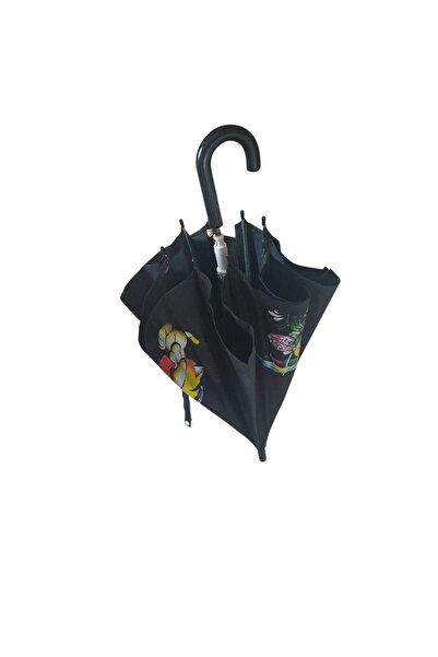 Rubenis Rubanis Siyah Çocuk Şemsiyesi 4 - 9 Yaş