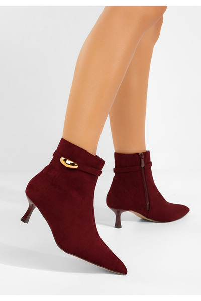 B T Shoes Botine cu toc subtire Dionisia grena