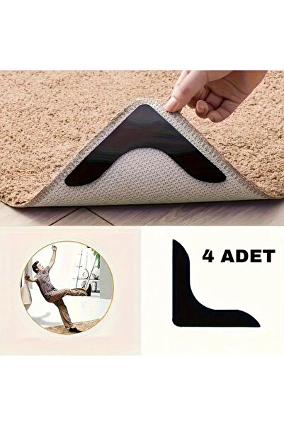 Home 4 Adet L Tipi Kaymaz Halı Köşe Stickerı – Halı ve Kilim Kaydırmaz Tutucu...