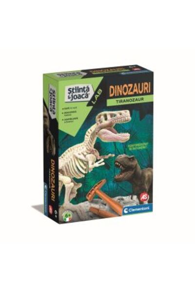 CLEMENTONI STIINTA SI JOACA DESCOPERA DINOZAURUL T-REX FLUO