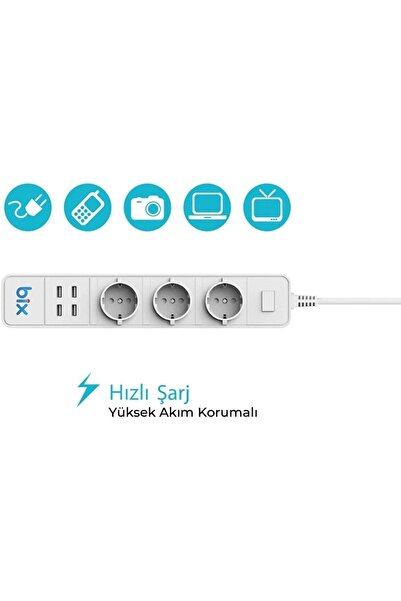 Skygo Vtn Bp-01 Wifi Yüksek Akım Korumalı Hızlı Şarj Özellikli Akıllı Priz