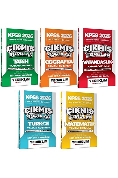 Anla Kazan Yayınları Yediiklim 2026 KPSS Lise Ortaöğretim Ön Lisans Çıkmış So...