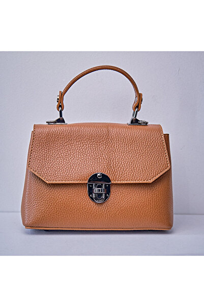 FashionForYou Κομψή τσάντα, GlamourGrip, κατασκευασμένη από γνήσιο δέρμα, επα...