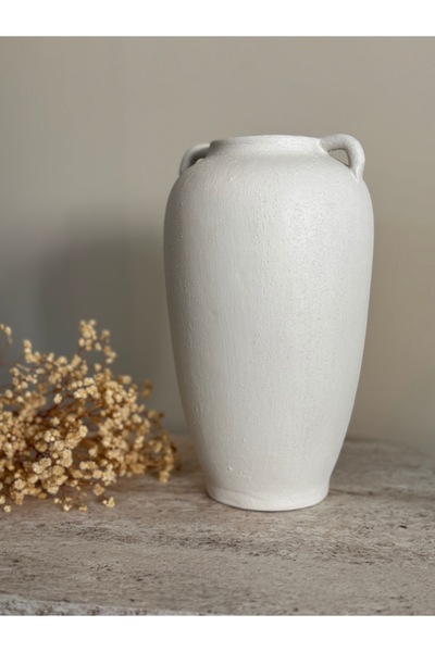 SANATHOMEE Seramik kulplu küp vazo