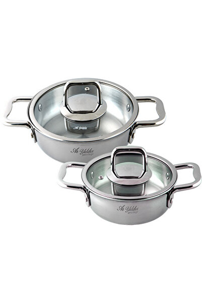 kraterya home Ayyıldız Tekno 2 Piece Pan Set 18-20 cm