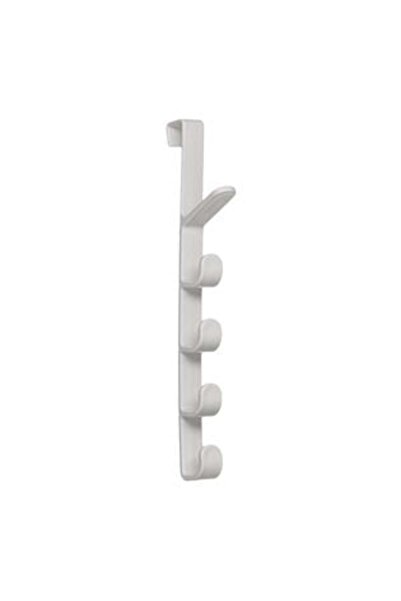 BAMI NETWORK White Plastic Hanger/Hook 5 Spaces - 2x28cm