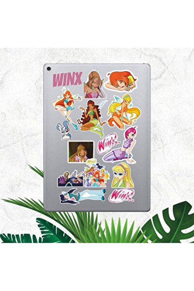 Hediyeni Al مجموعة ملصقات وينكس كلوب |   ملصق للكمبيوتر المحمول والدفتر والتابلت والهاتف ودفتر الملاحظات ومجلة البوليت