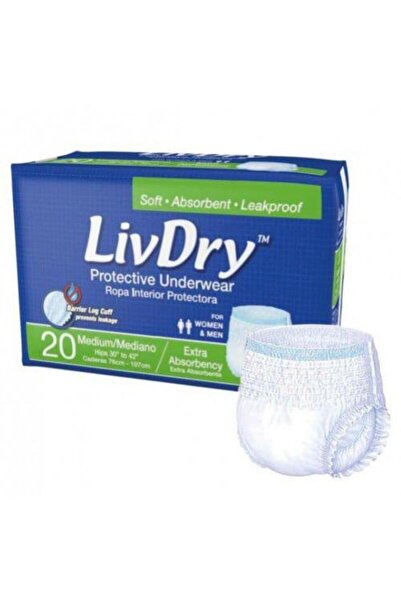 DİAPER حفاضات لايف دراي القماشية، مقاس متوسط ​​(20 قطعة)