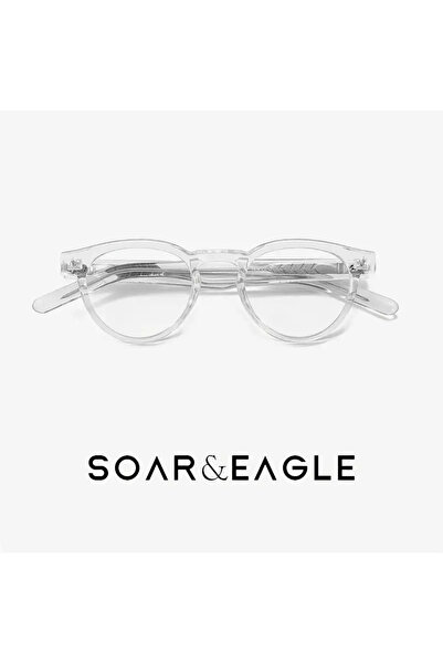 Safari Vintage Tarz Şeffaf Çerçeve Gözlük – Unisex Retro Model