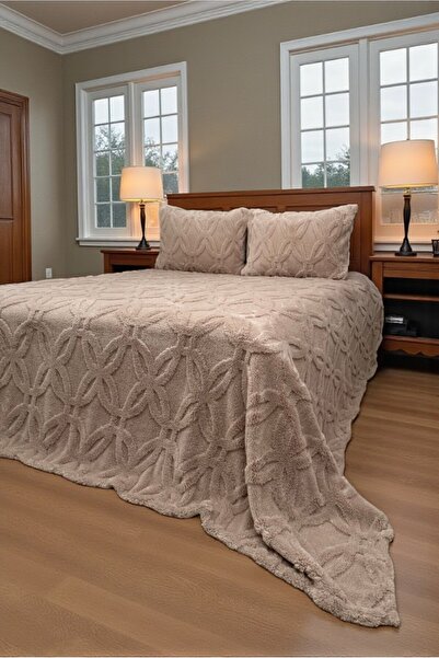 VESSİNOHOME Orion Series Wellsoft Double Bedspread Set 230×250 + 2 Pillowcases Blanket