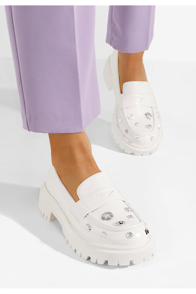 B T Shoes Mocasini dama eleganti Setta albi