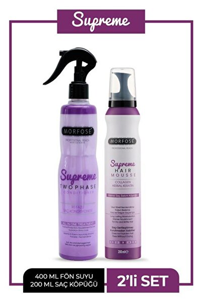 Morfose Süpreme fön suyu+saç köpüğü