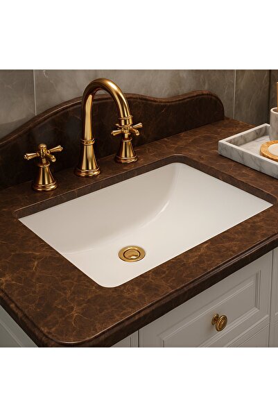 Turavit Hilton Kare Tezgâh Altı Lavabo 41x52 cm 5027