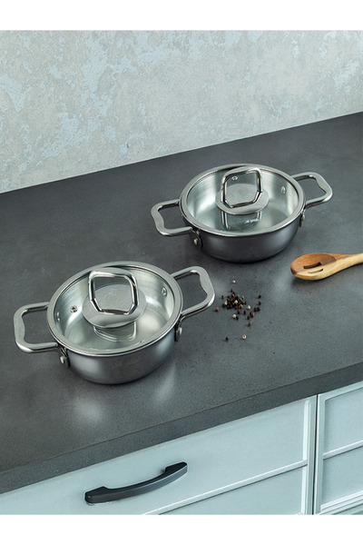 kraterya home Ayyıldız Tekno 2 Piece Pan Set 18-20 cm